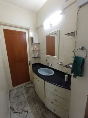 Bathroom in 2 BHK Apartment at Magarpatta Daffodils Apartment, Hadapsar – for Rent