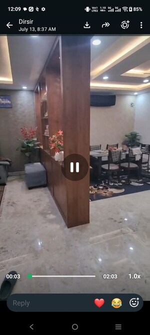 Living Room in 4 BHK Builder Floor at Srishti Greenfield Homes, Green Fields Colony – for Sale