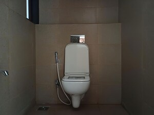 Bathroom in 3 BHK Apartment at Runwal Eirene, Balkum Pada – for Rent