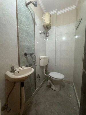 Bathroom in 1 BHK Builder Floor at Kalkaji – for Rent