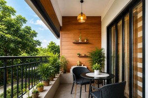 Balcony in 3 BHK Villa at Puthencruz – for Sale