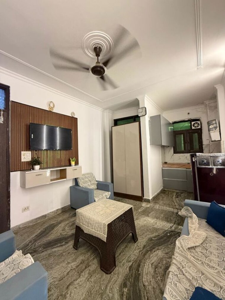 Living Room, saket 1 Bedroom 450 Sq.Ft. Builder Floor In Saket Delhi 10551940