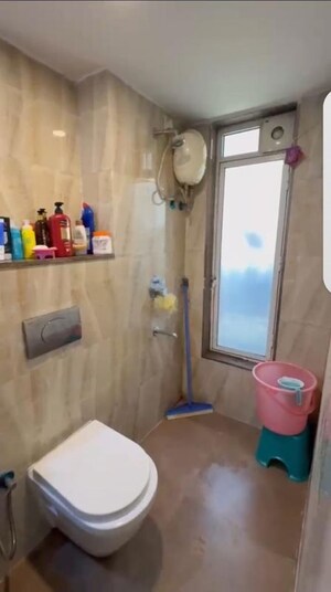 Bathroom in 2 BHK Apartment at Lodha Amara, Kolshet Road – for Rent