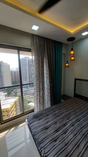 Bedroom in 1 BHK Apartment at Runwal Eirene, Balkum Pada – for Rent