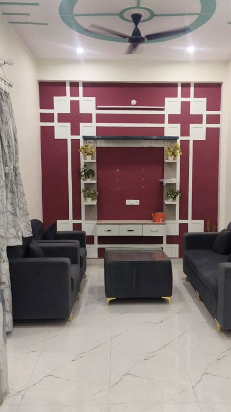 Living Room, hans khera 2 Bedroom 800 Sq.Ft. Builder Floor In Hans Khera Lucknow 10552422