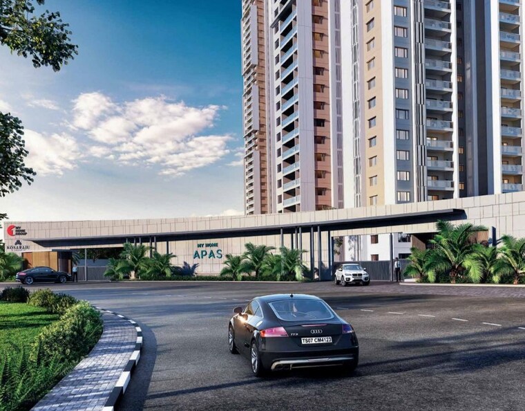 Exterior View, my-home-apas 3 Bedroom 3240 Sq.Ft. Apartment In Kokapet Hyderabad 10552541