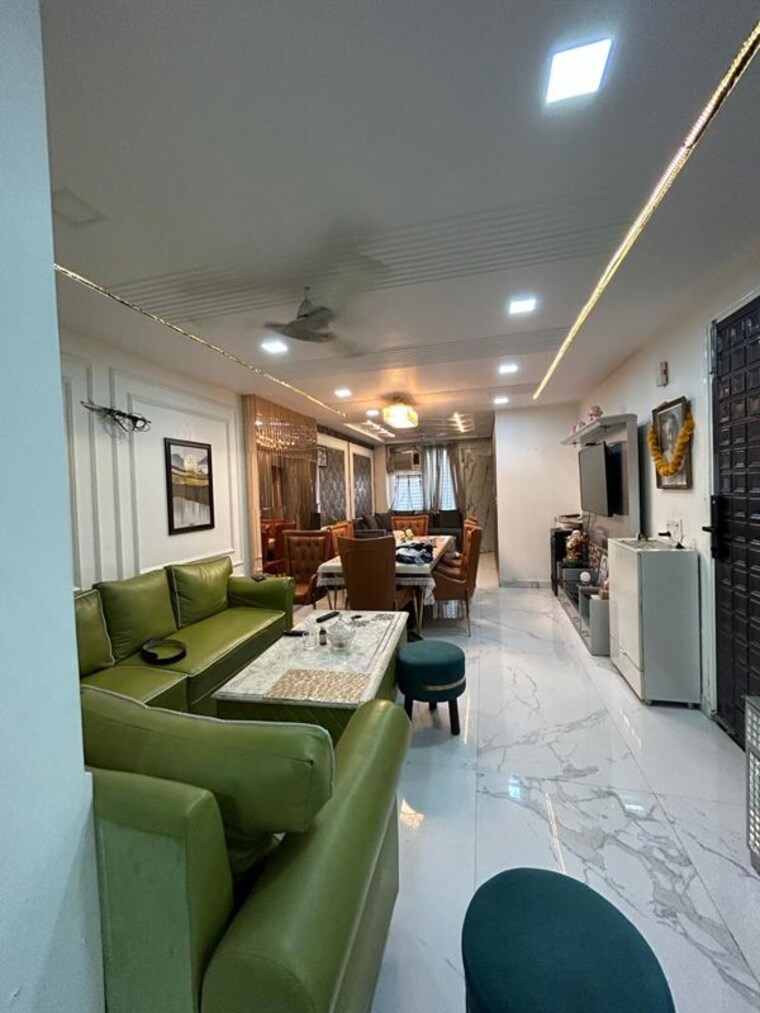 Living Room, kohat enclave 3 Bedroom 165 Sq.Ft. Builder Floor In Kohat Enclave Delhi 10552561