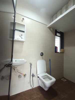 Bathroom in 1 BHK Apartment at Triveni Apartments Tilak Nagar, Tilak Nagar – for Rent