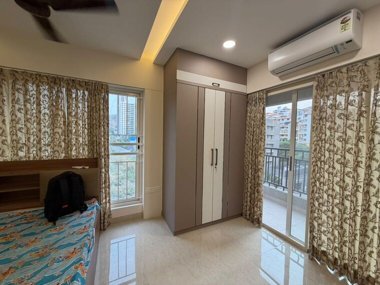 Bedroom, satkar-citta-giardino 3.5 Bedroom 2200 Sq.Ft. Apartment In Aundh Pune 10552826