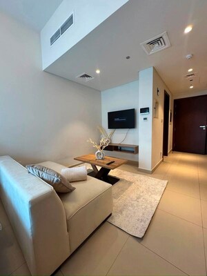 Living Room in 1.5 BHK Apartment at Haware My First Home, Shilphata – for Sale