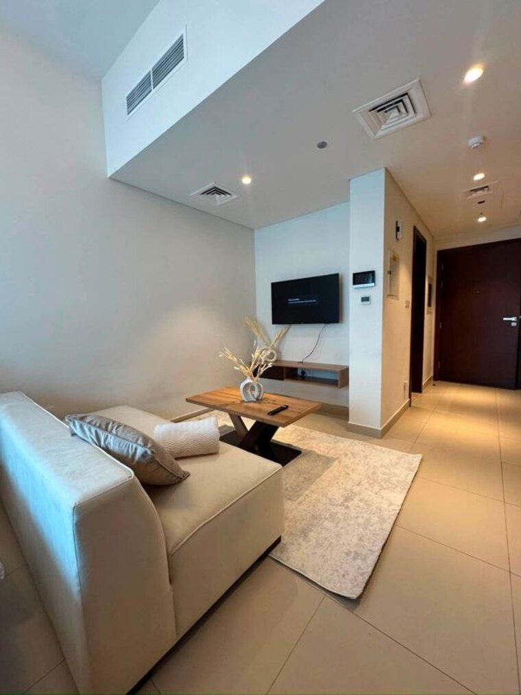 Living Room, haware-my-first-home 1.5 Bedroom 573 Sq.Ft. Apartment In Shilphata Thane 10552829