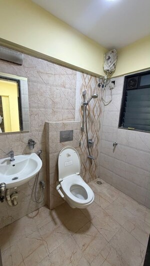 Bathroom in 1 BHK Apartment at Smgk Associates Residency, Jogeshwari West – for Rent