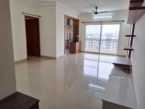 Living Room in 2.5 BHK Apartment at Monarch Serenity, Thanisandra Main Road – for Rent