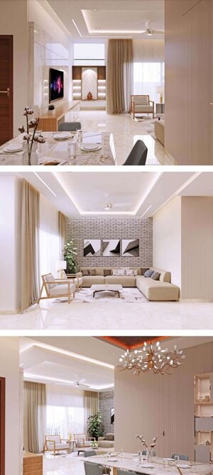 Living Room in 3 BHK Apartment at Puppalaguda – for Sale