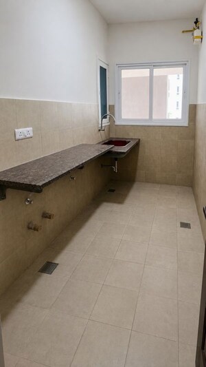 Bathroom in 4 BHK Apartment at LnT Raintree Boulevard, Hebbal – for Rent
