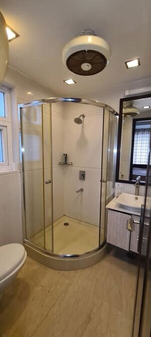 Bathroom in 3 BHK Builder Floor at Safdarjung Development Area – for Rent