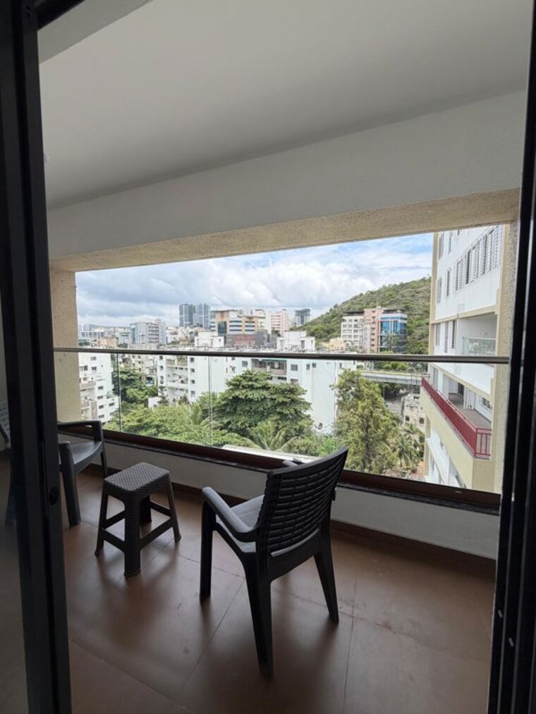 Balcony, blue-pearl-204-blue-paradise 2 Bedroom 850 Sq.Ft. Apartment In Baner Pune 10553525