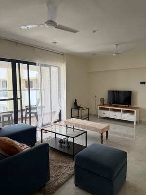 Living Room in 2 BHK Apartment at Blue Pearl 204 Blue Paradise, Baner – for Rent