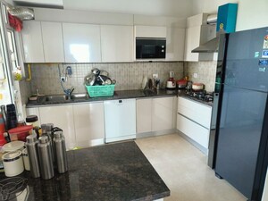 Kitchen in 4 BHK Apartment at Godrej Woods, Sector 43 – for Rent