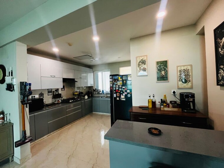 Kitchen, aba-cleo-county 3 Bedroom 1827 Sq.Ft. Apartment In Sector 121 Noida 10553603