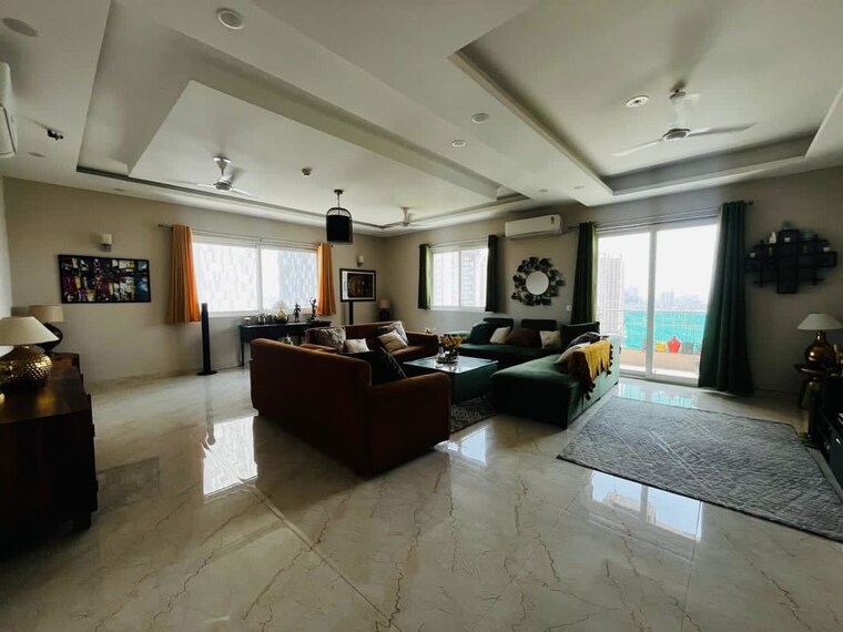 Living Room, aba-cleo-county 3 Bedroom 1827 Sq.Ft. Apartment In Sector 121 Noida 10553603