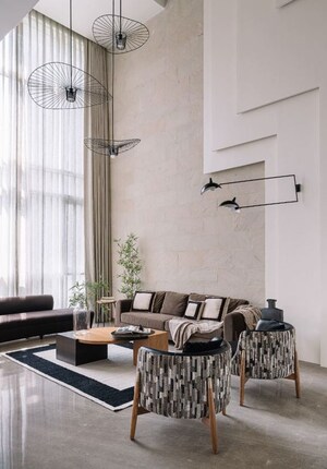 Living Room in 6 BHK Villa at Lodha Belmondo, Gahunje – for Sale