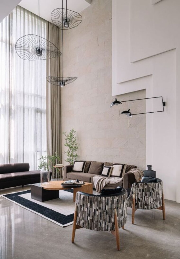Living Room, lodha-belmondo 6 Bedroom 5500 Sq.Ft. Villa In Gahunje Pune 10376134