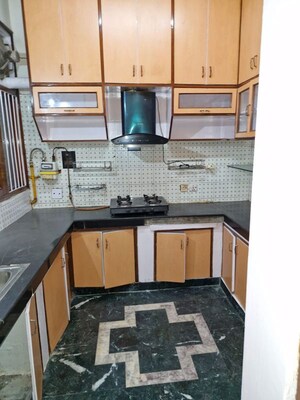 Kitchen in 3 BHK Builder Floor at Greater Kailash I – for Rent