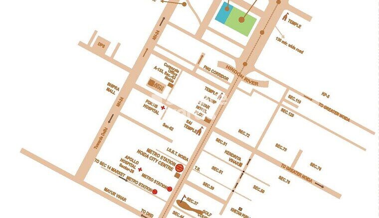 Floor Plan, aditya-luxurious-villas 2 Bedroom 8000 Sq.Ft. Apartment In Dasna Ghaziabad 10553850