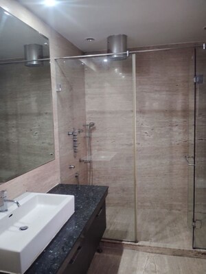 Bathroom in 4 BHK Builder Floor at Safdarjung Development Area – for Rent