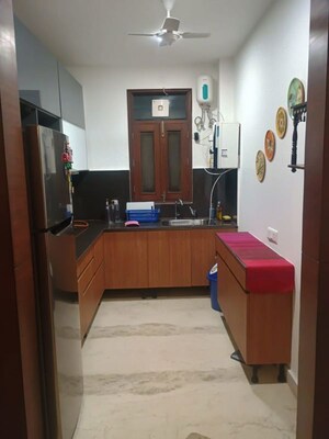Kitchen in 2 BHK Builder Floor at East Of Kailash – for Rent