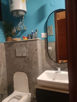 Bathroom in 2 BHK Builder Floor at East Of Kailash – for Rent