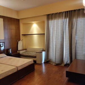 Living Room in 1 BHK Apartment at Sushant Lok I – for Rent