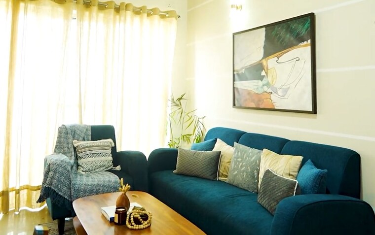 Living Room, aba-cherry-county 4 Bedroom 1800 Sq.Ft. Apartment In Tech Zone 4 Greater Noida Greater Noida 10554105