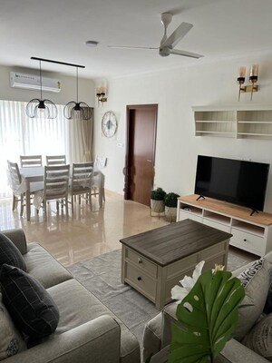 Living Room in 3 BHK Apartment at Prestige Botanique, Basavanagudi – for Rent