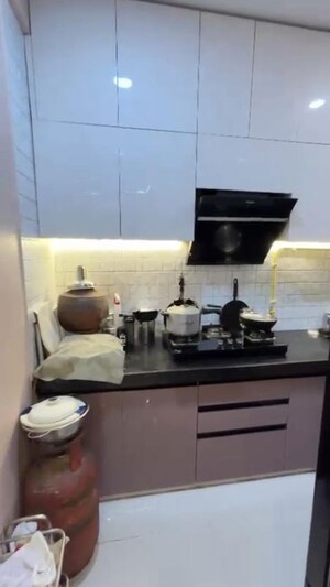 Kitchen in 3 BHK Apartment at Sheth Zuri, Laxmi Nagar – for Rent