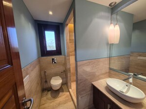 Bathroom in 4 BHK Apartment at Safdarjung Development Area – for Rent