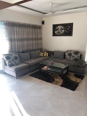Living Room in 4 BHK Apartment at DB Woods, Goregaon East – for Rent