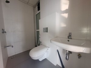 Bathroom in 1.5 BHK Apartment at Godrej Emerald, Ghodbunder Road – for Rent