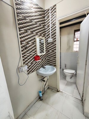 Bathroom in 1 BHK Apartment at Samarth Nagar, Wadgaon Sheri – for Rent