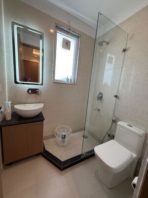 Bathroom in 1 RK Builder Floor at South City 1 – for Rent