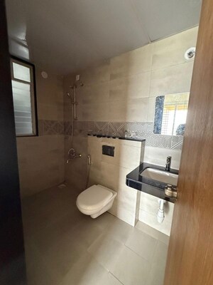 Bathroom in 2 BHK Apartment at Rama Fusion Towers, Hinjewadi – for Rent