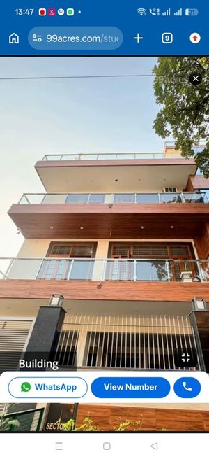 3 BHK Builder Floor – Exterior View View at Sector 15 - for Rent