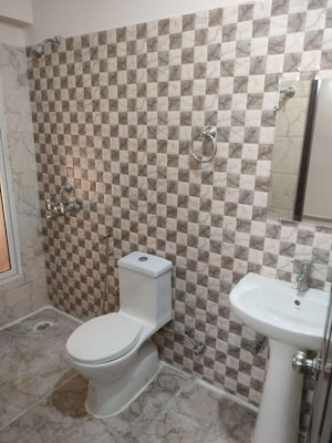 Bathroom in 2 BHK Apartment at Prateek Grand City, Siddharth Vihar – for Rent