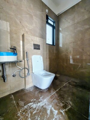Bathroom in 3.5 BHK Apartment at Damji Shamji Mahavir Spring Tulip Phase 1, Pokhran Road No Two – for Rent