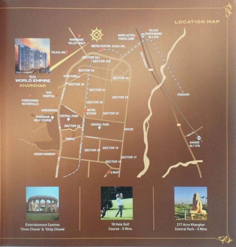 Map Location, padgha 3 Bedroom 1800 Sq.Ft. Apartment In Padgha Navi Mumbai 10554401