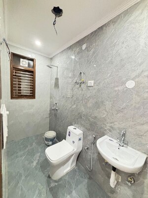 Bathroom in 1 BHK Builder Floor at Chattarpur – for Rent
