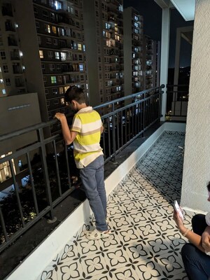 Balcony in 3 BHK Apartment at Century Breeze, Jakkuru – for Rent