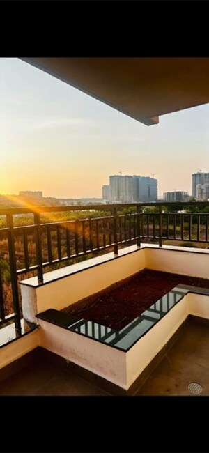 Balcony in 3 BHK Apartment at ASBL Spire, Kokapet – for Rent