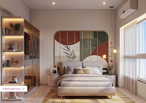 Bedroom in 2 BHK Apartment at Godrej Ivara, Kharadi – for Sale